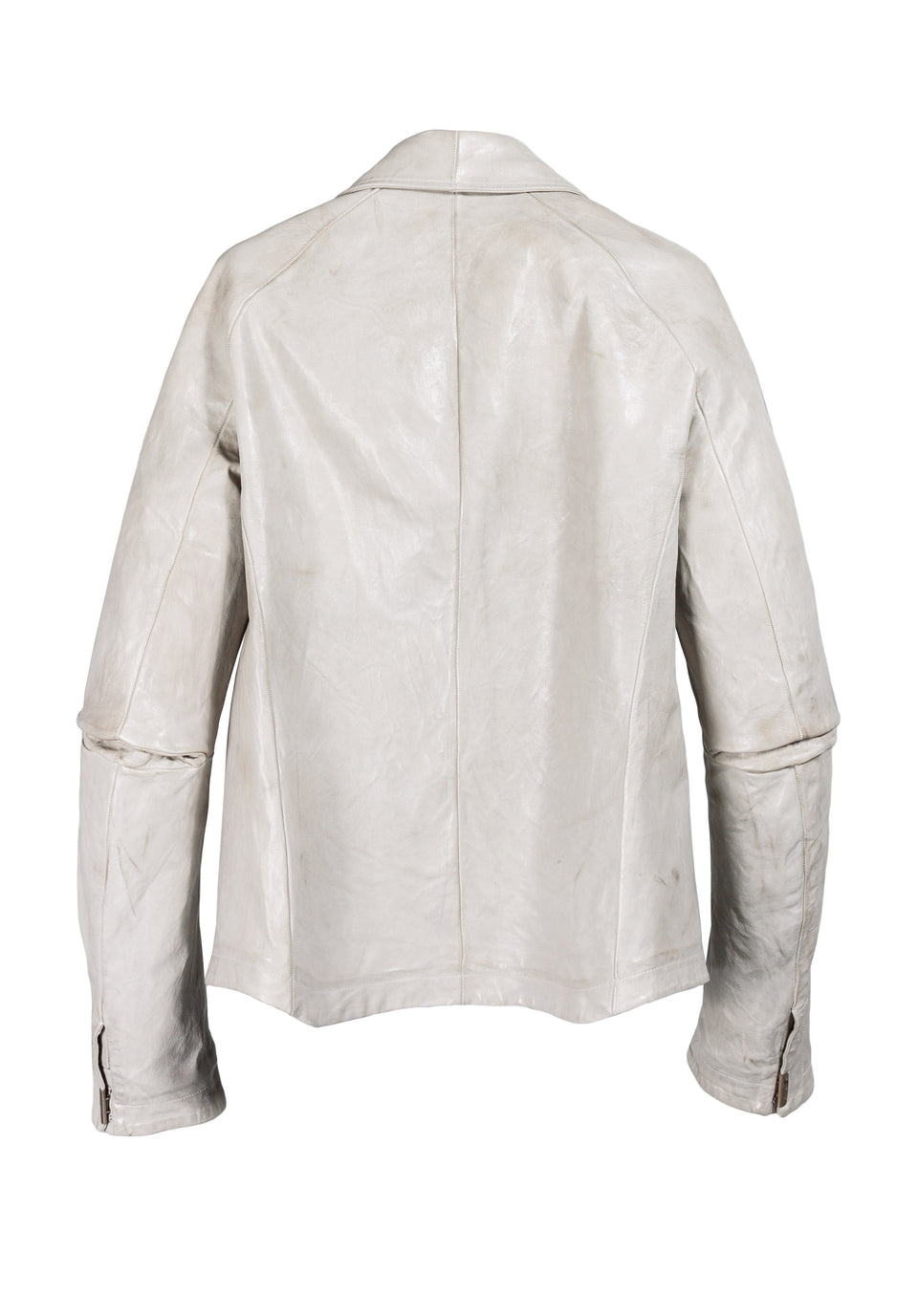 Object Dyed Lined Scarstitch Leather Jacket