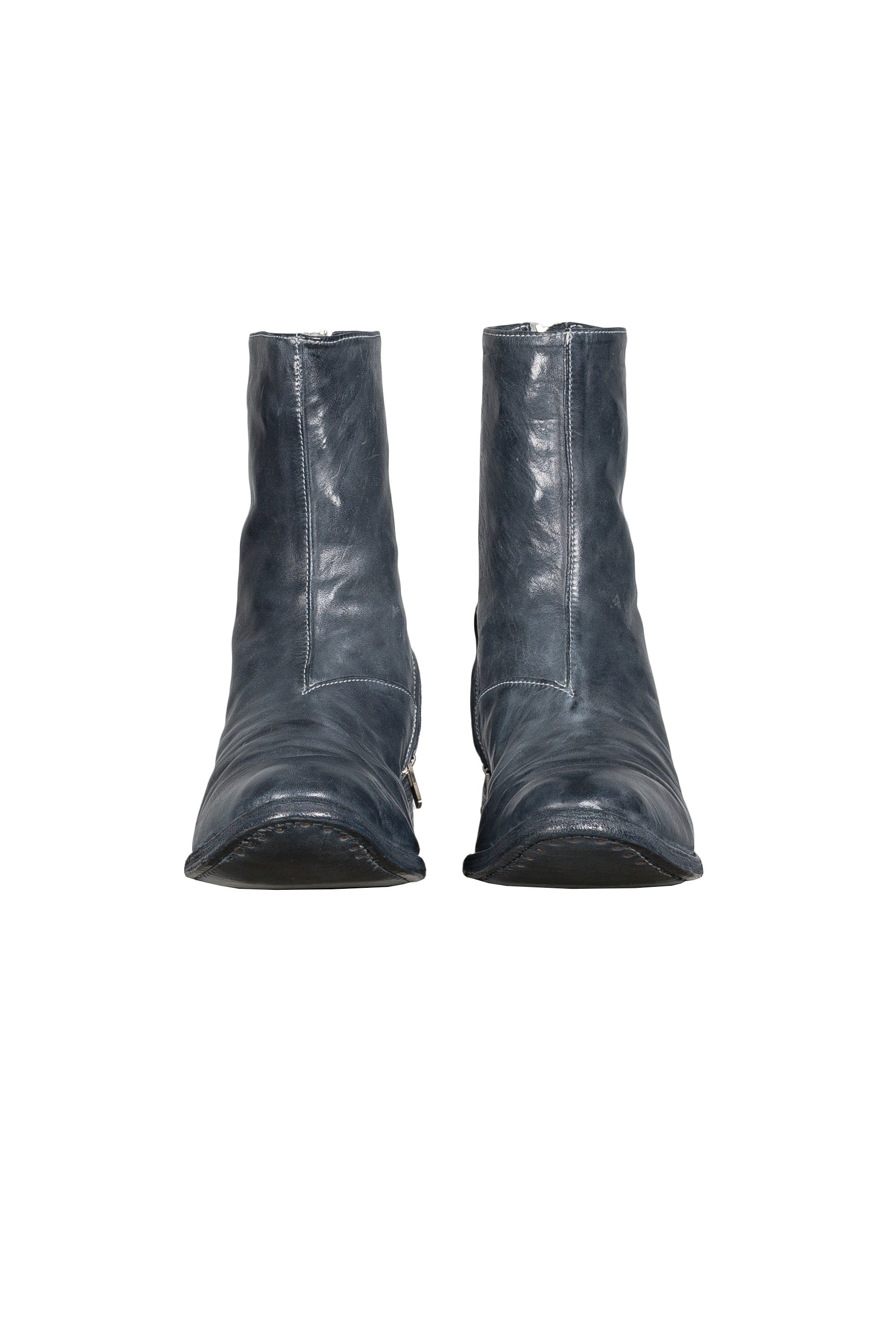 Object Dyed Lined Diagonal Zip Goodyear Boot – The Library 1994