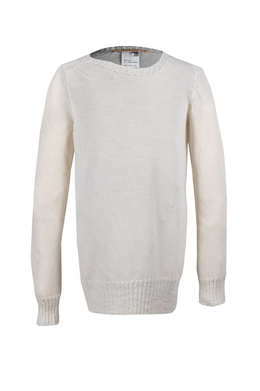 Reversible Crew Neck Knit Sweater