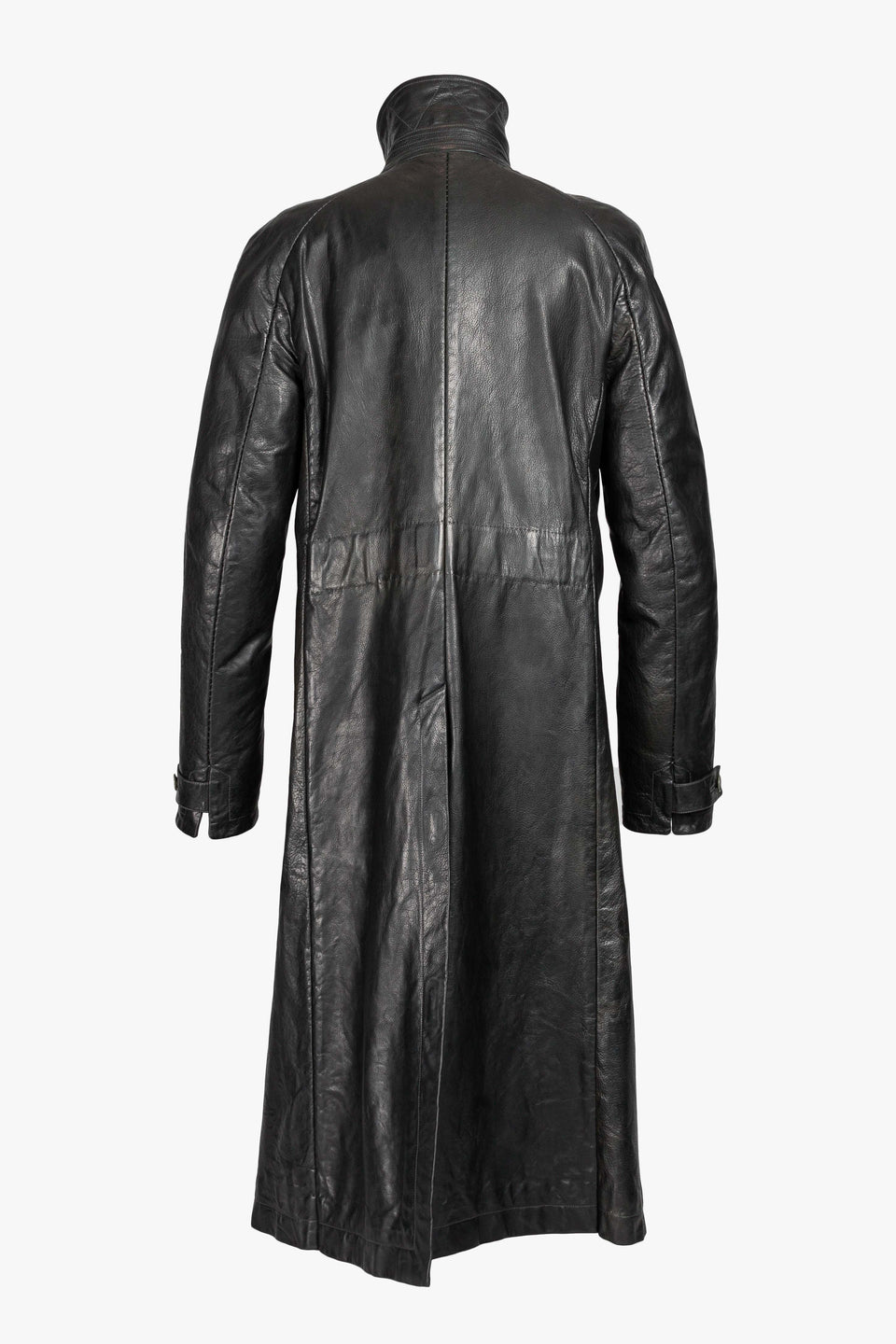 Lined Unlined Chain Seam Back Raglan Leather Trench