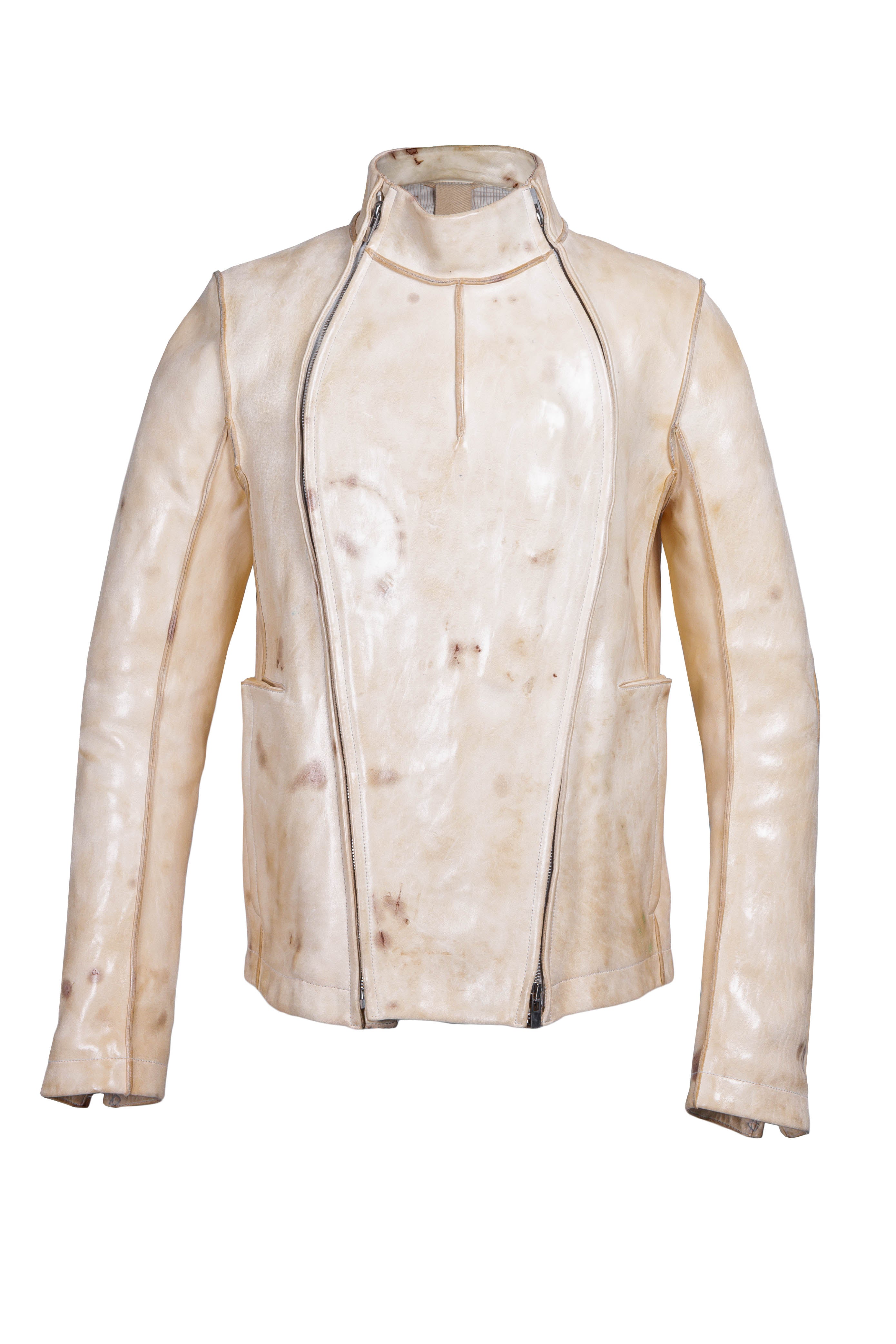 Object Dyed Lined Stained Pinch Seam 2 Zip Fencing Jacket – The 