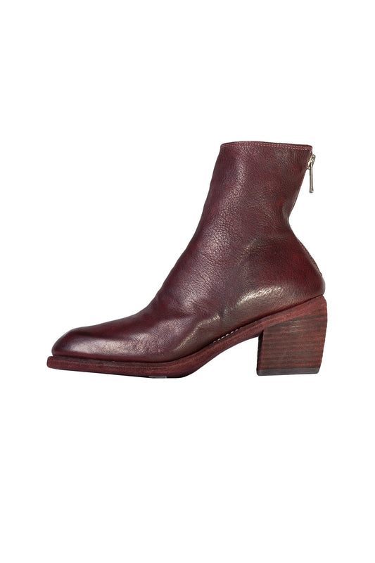 Cuban Heel Lined Back Zip Boot