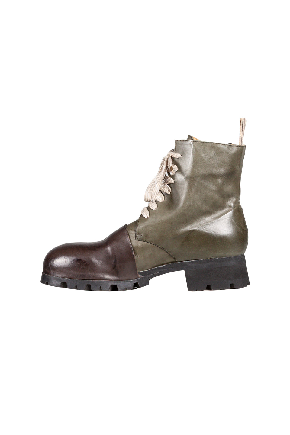 Toe Capped Military Side Zip Boot