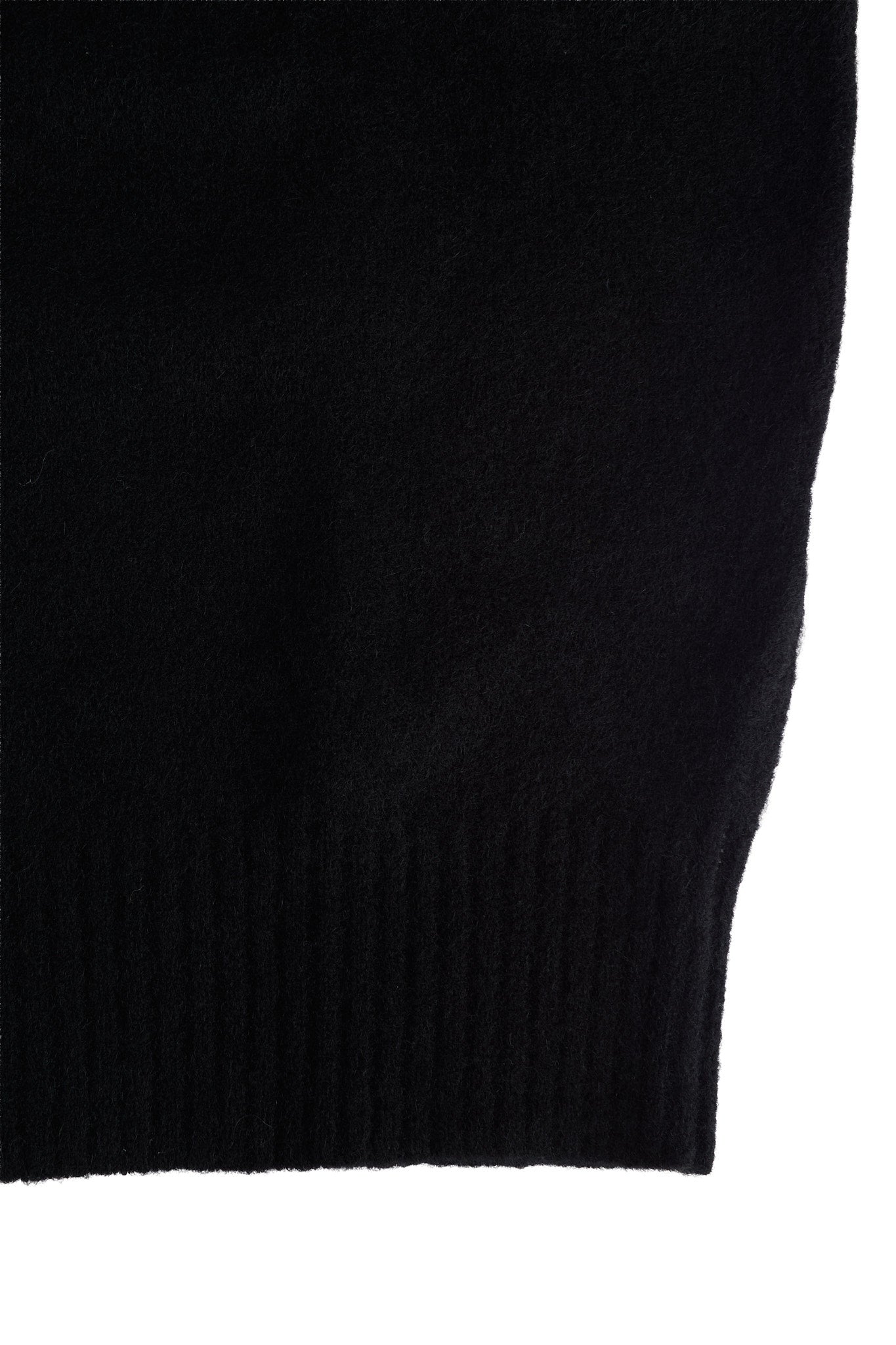 Yak Funnel Neck Sweater with Front Seam and Drawstring
