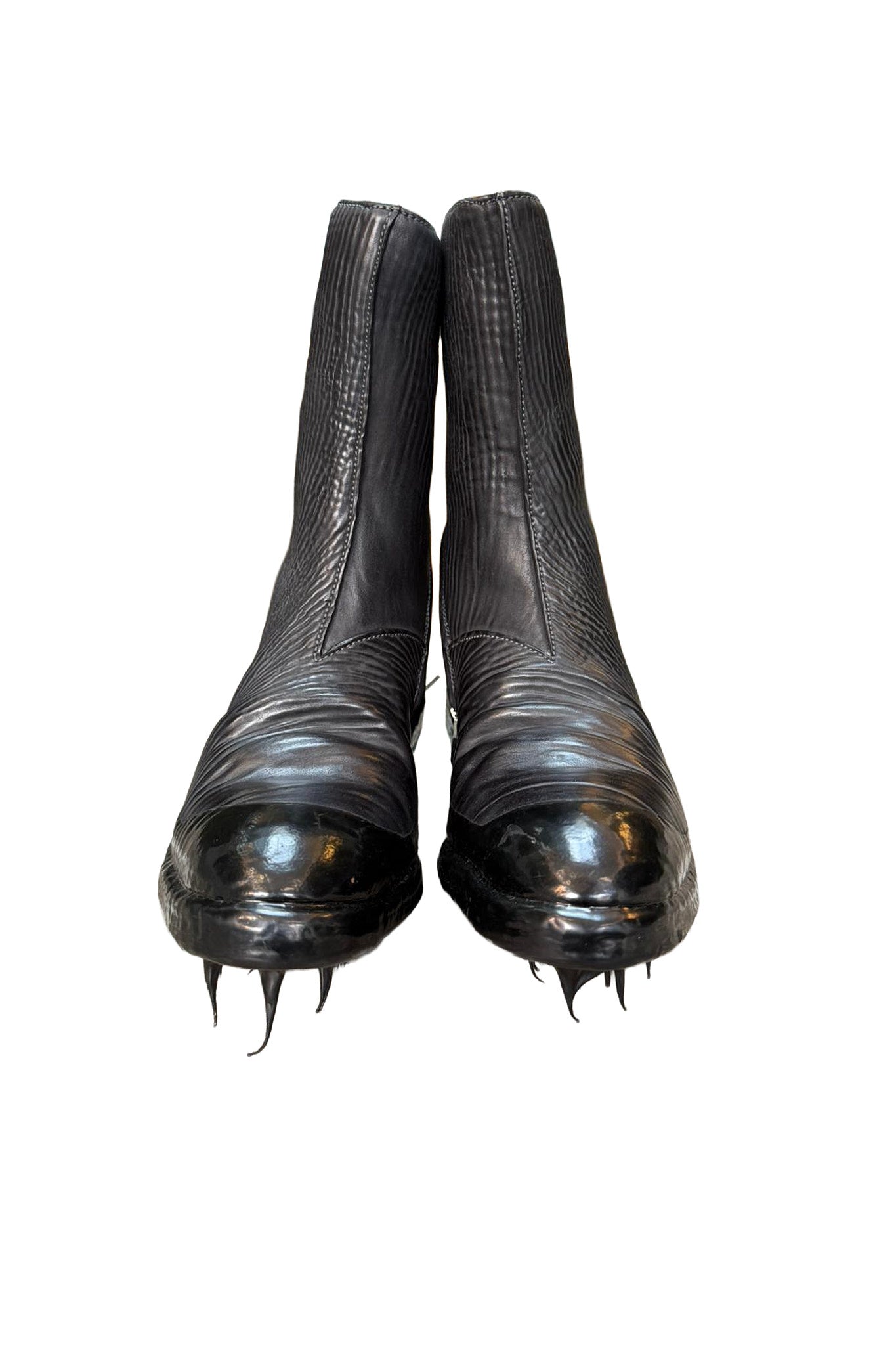 Object Dyed Lined Rubber Drip Diagonal Zip Goodyear Boot