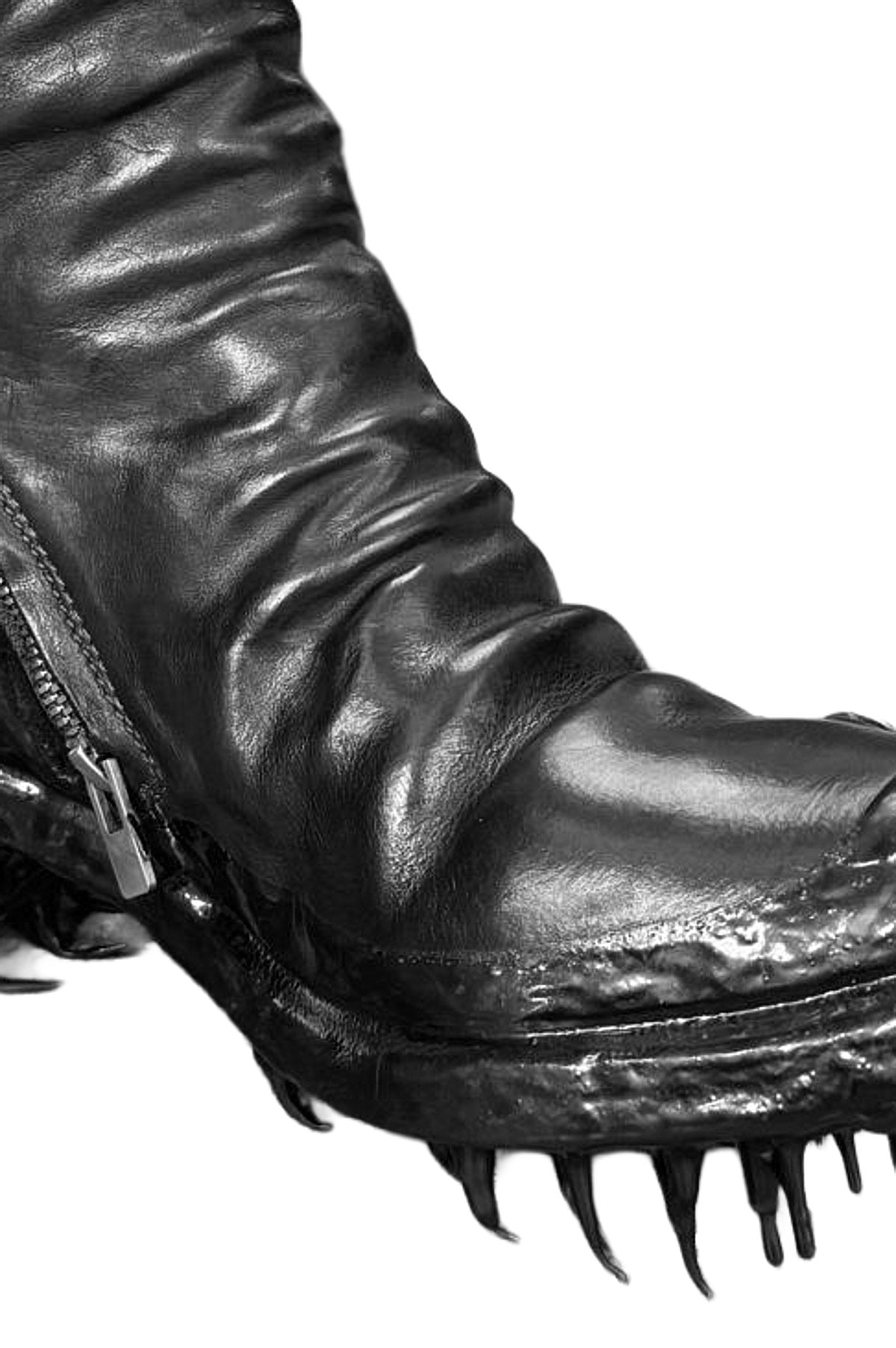 Object Dyed One Piece Drip Rubber Prosthetic Boot