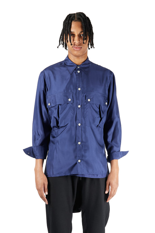 Aries Slouch Pocket Silk Shirt