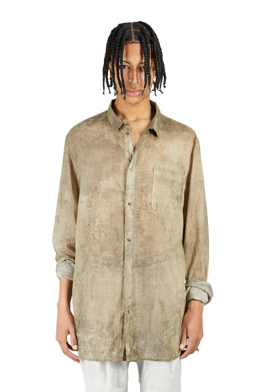 Single Pocket Overdyed Shirt
