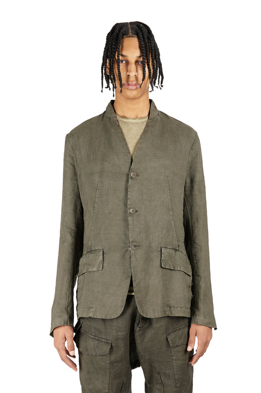 Collarless Jacket