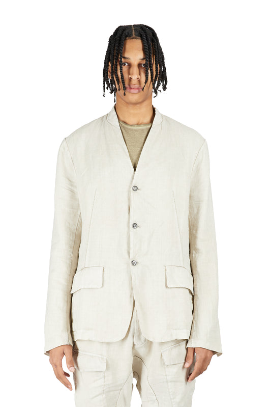 Collarless Jacket