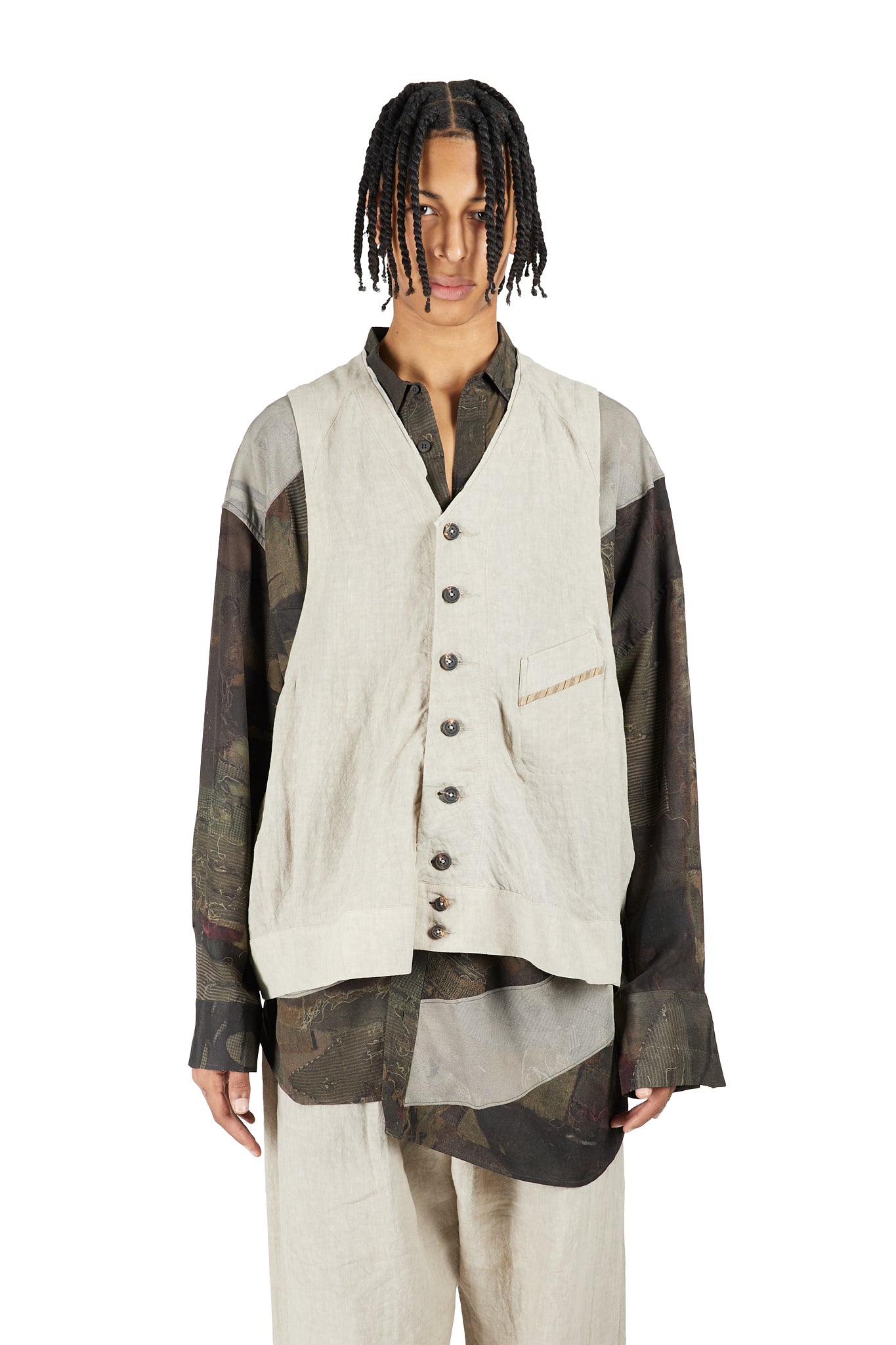 Collarless Waistcoat