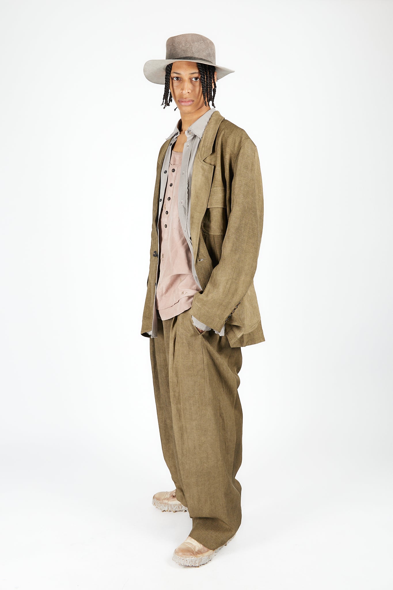 1 Button Long Jacket