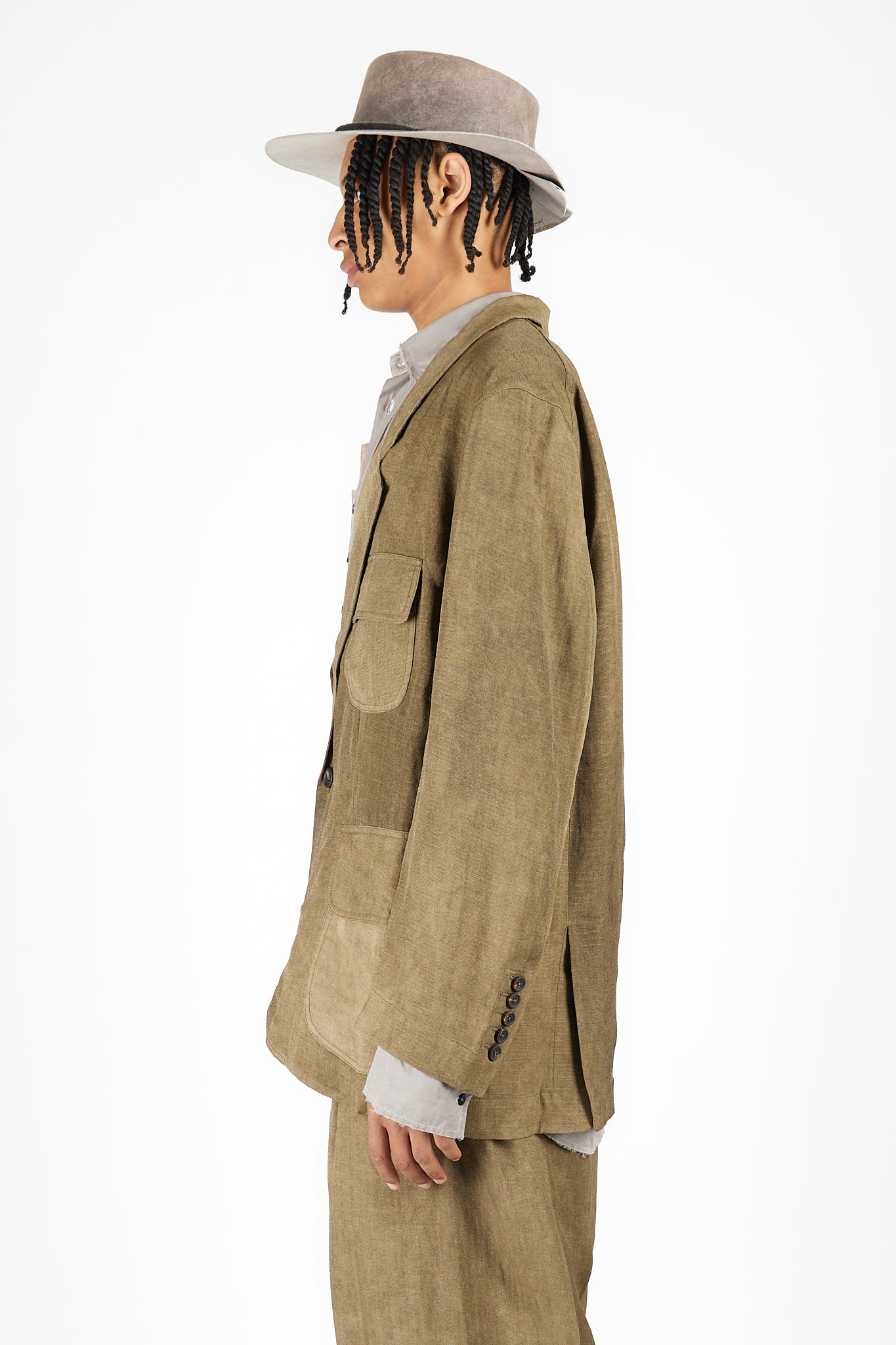 1 Button Long Jacket