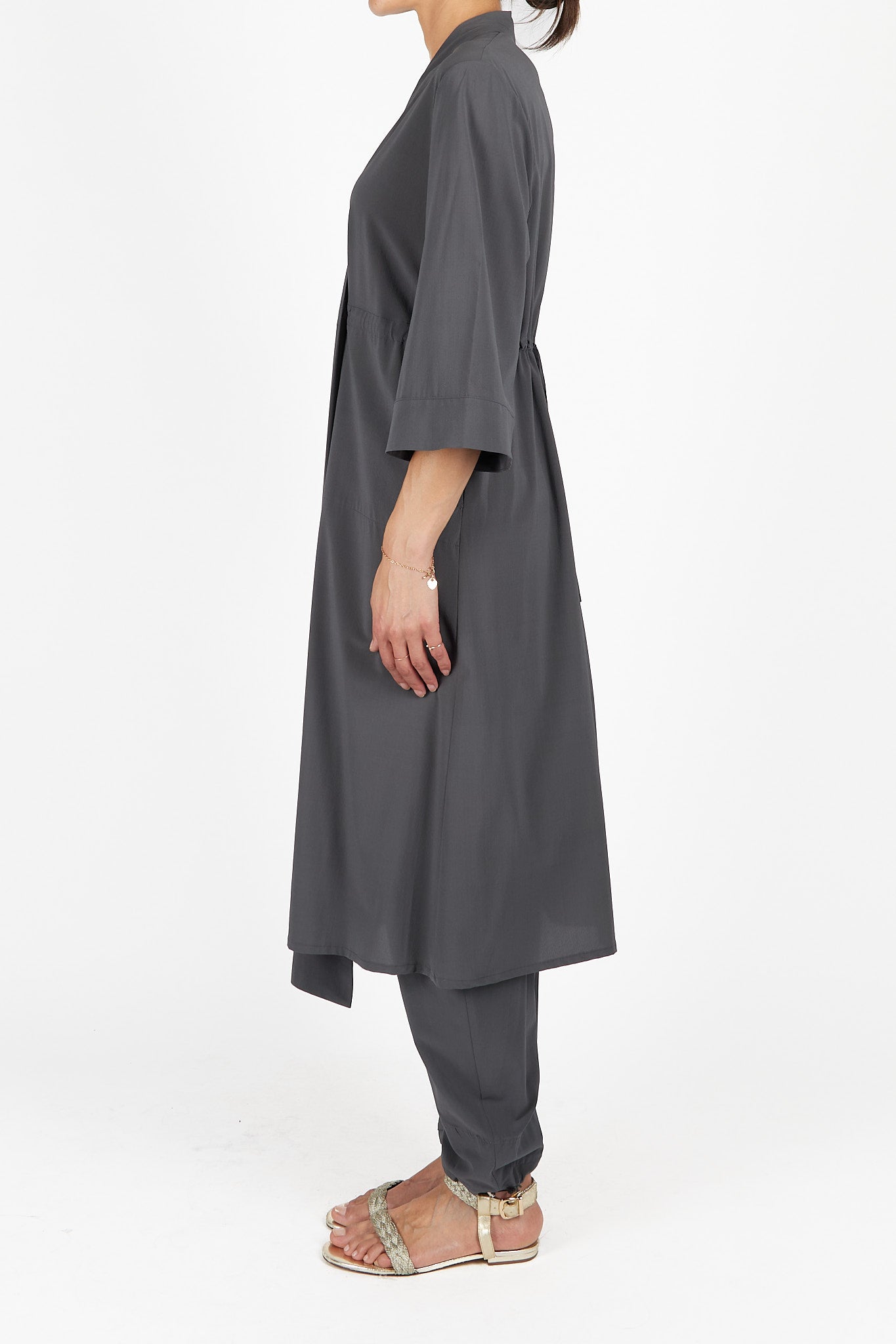 Kimono Sleeve Coat Dress