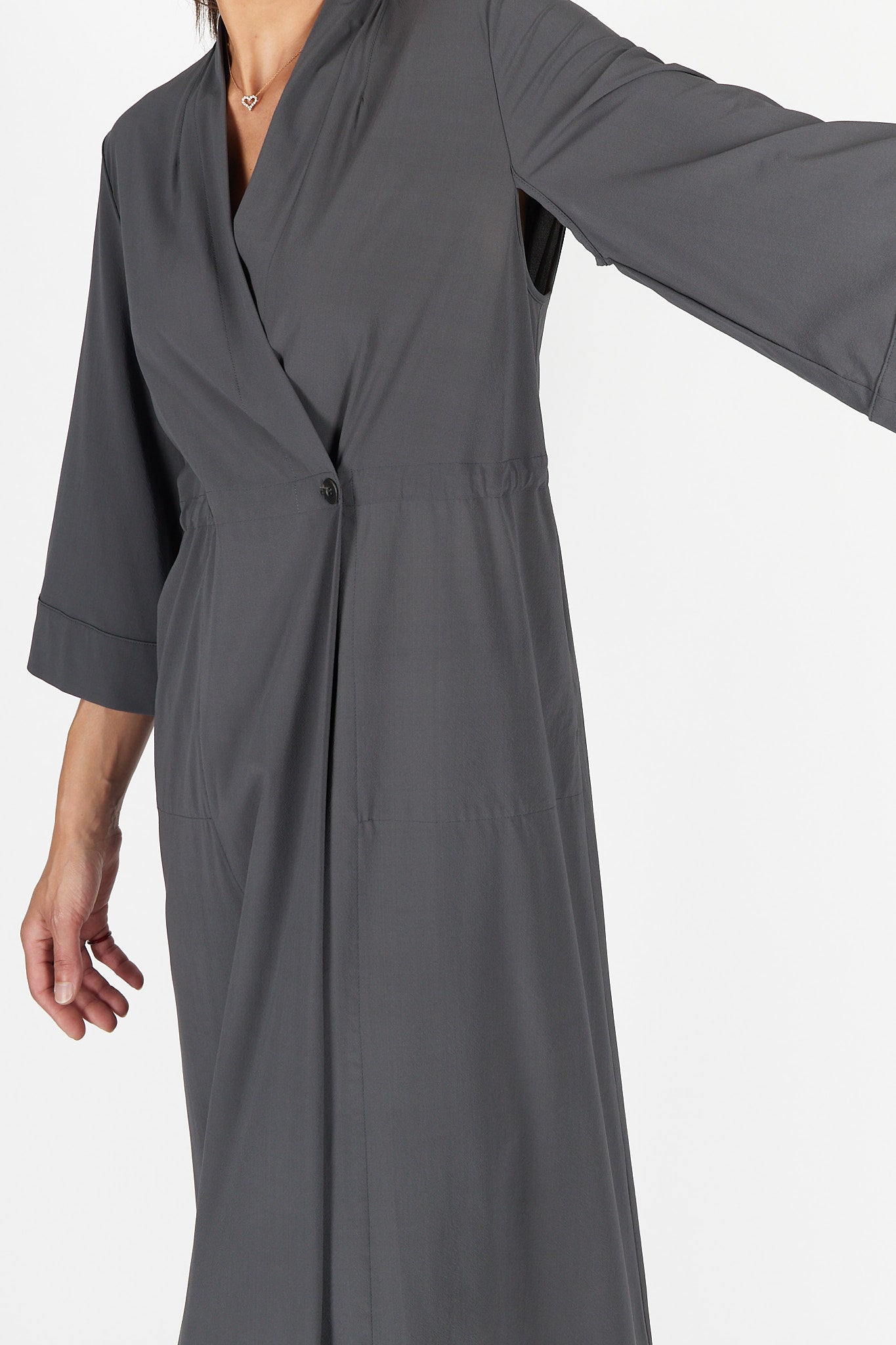 Kimono Sleeve Coat Dress