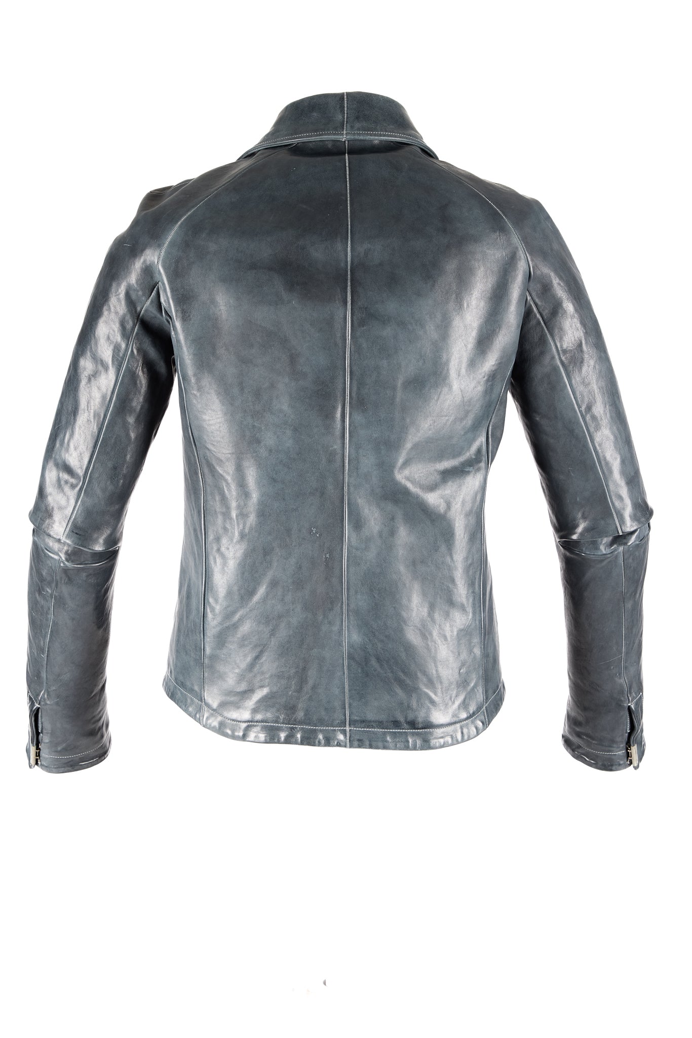 Object Dyed Lined Scarstitch Leather Jacket