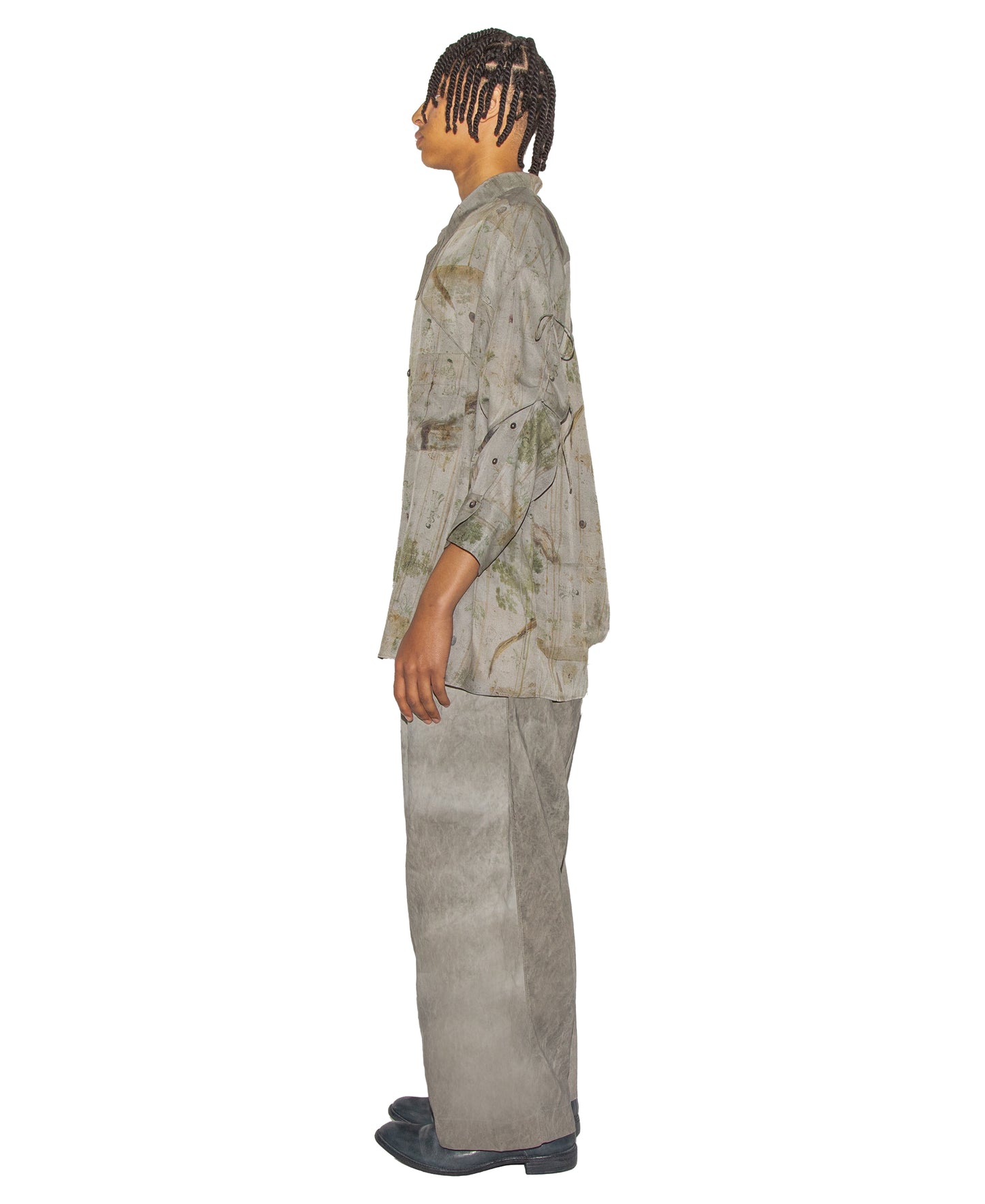 Digital Print Asymmetric Shirt