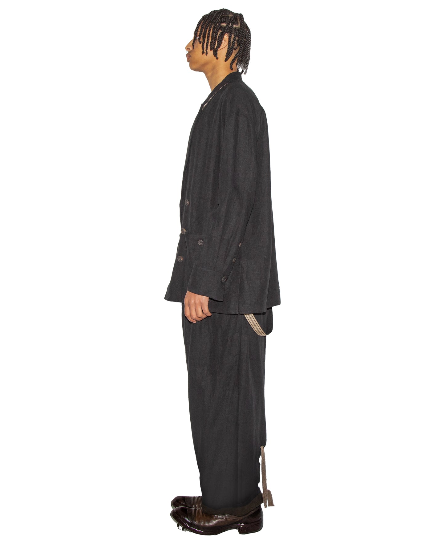 Double Breasted Long Blazer