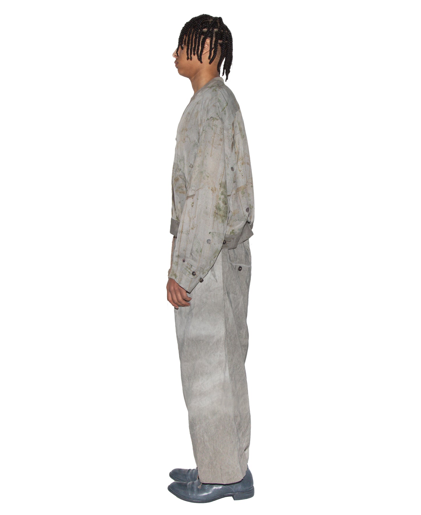 Digital Print Shawl Collar Bomber