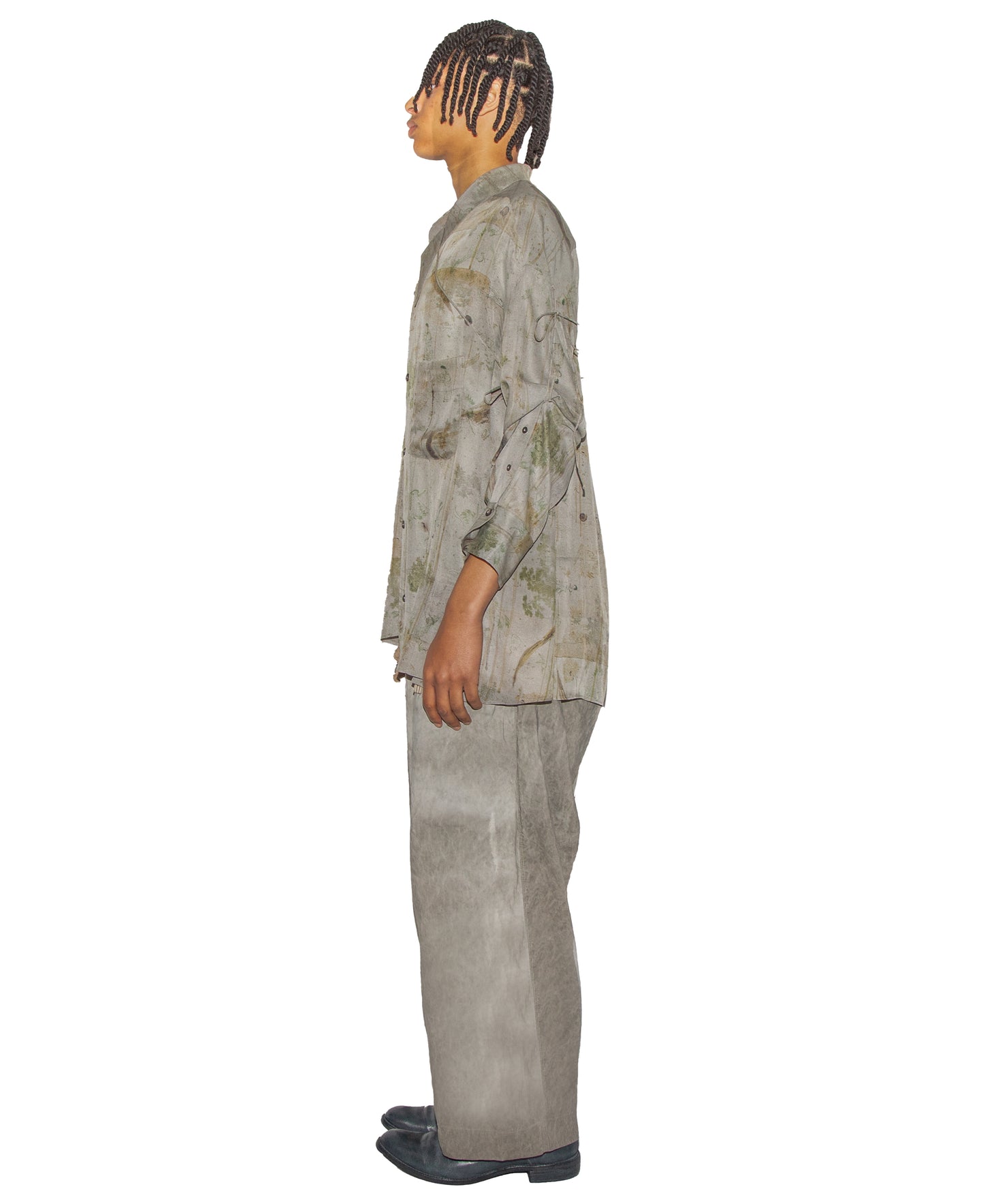 Cropped Drawstring Trousers