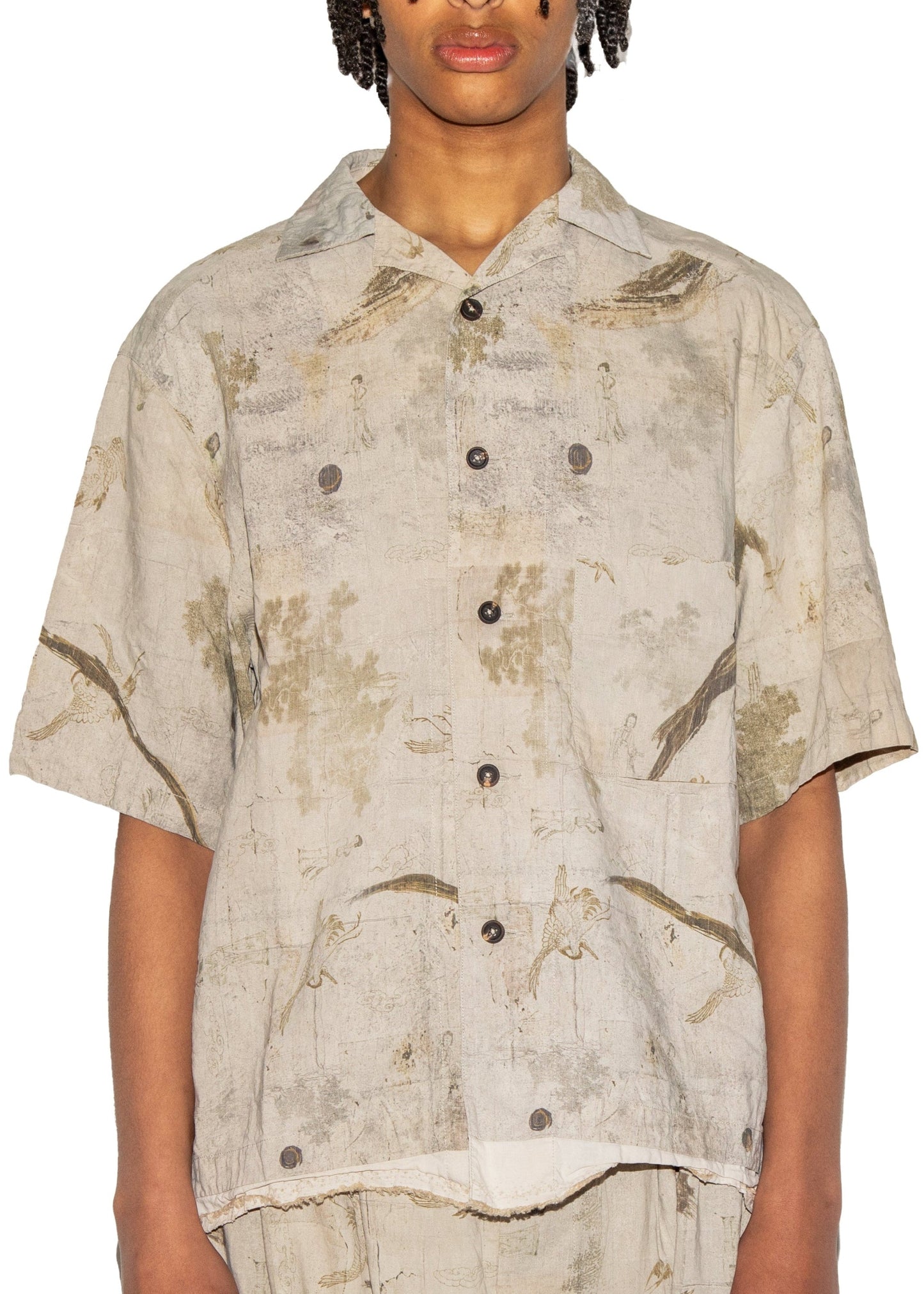 Digital Print Short Sleeve Shirt