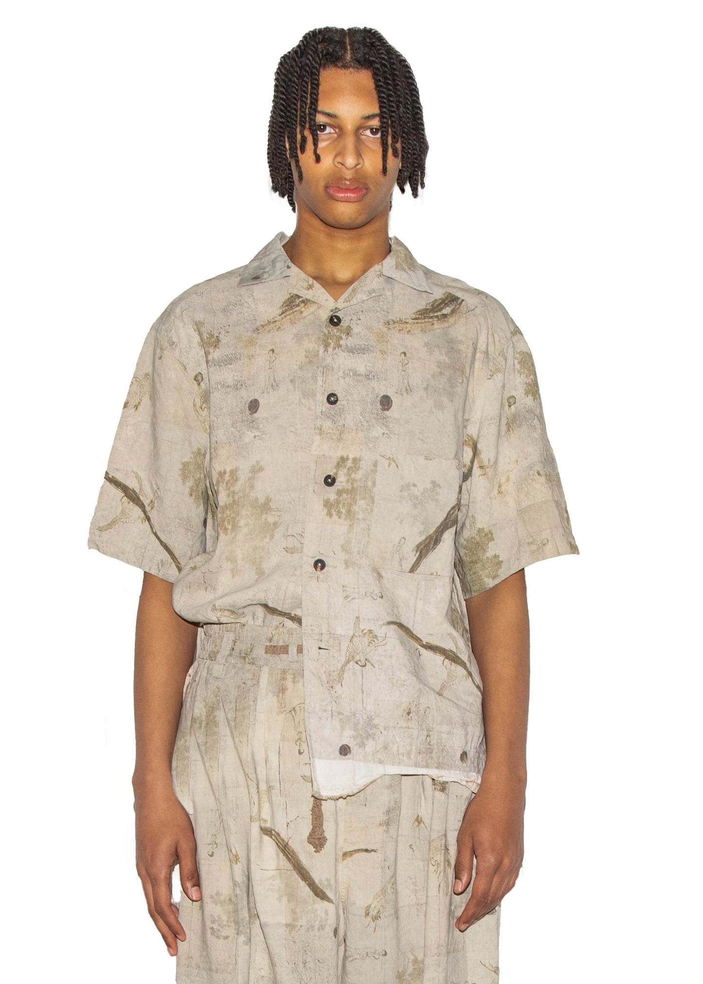Digital Print Short Sleeve Shirt