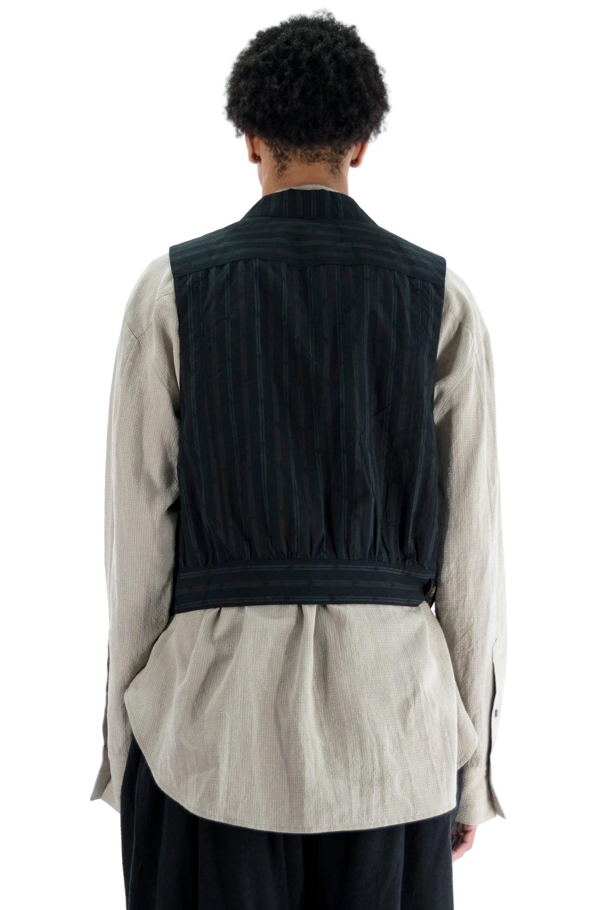 Cropped Double-Breasted Gilet