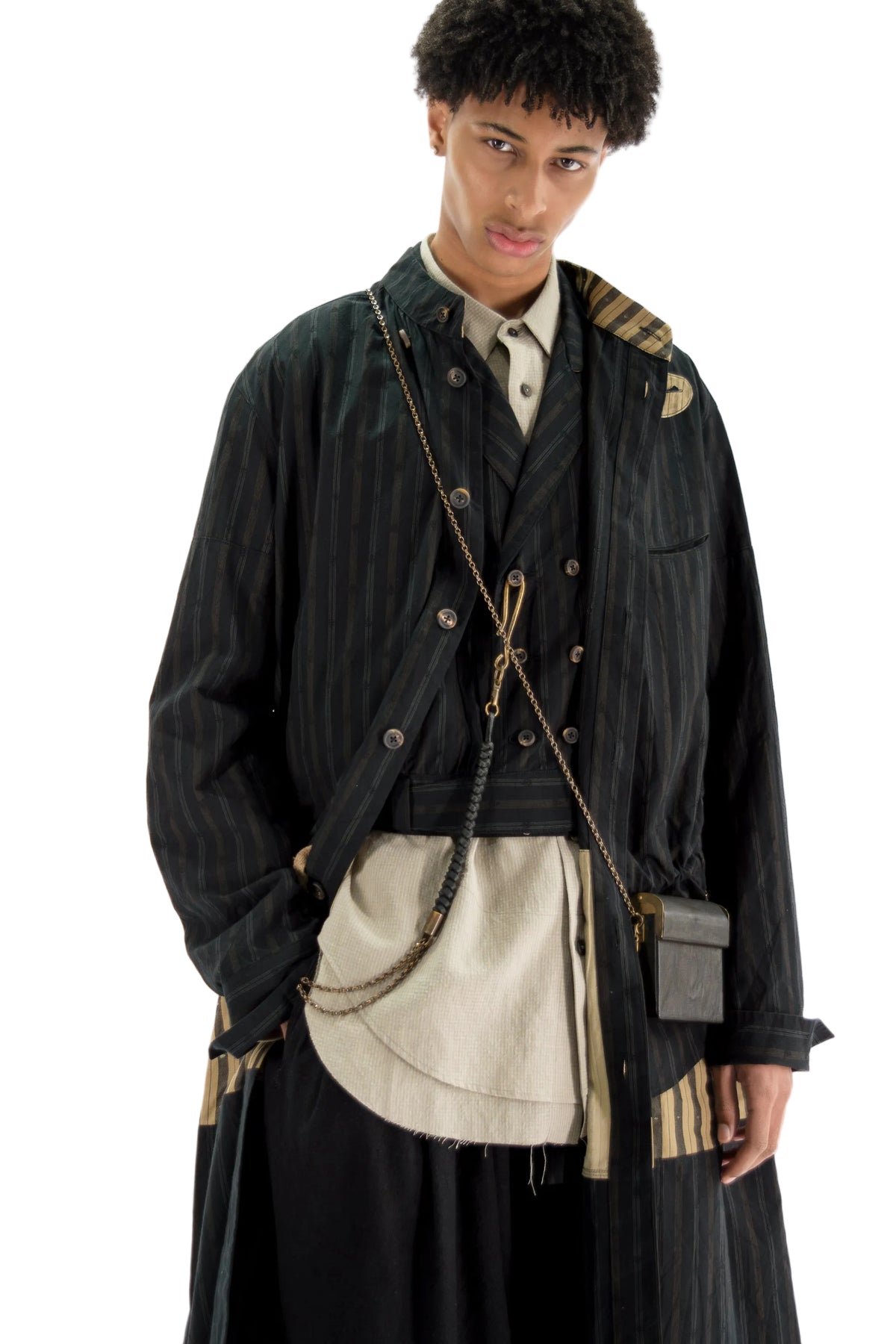 Mandarin Collar Long Shirt