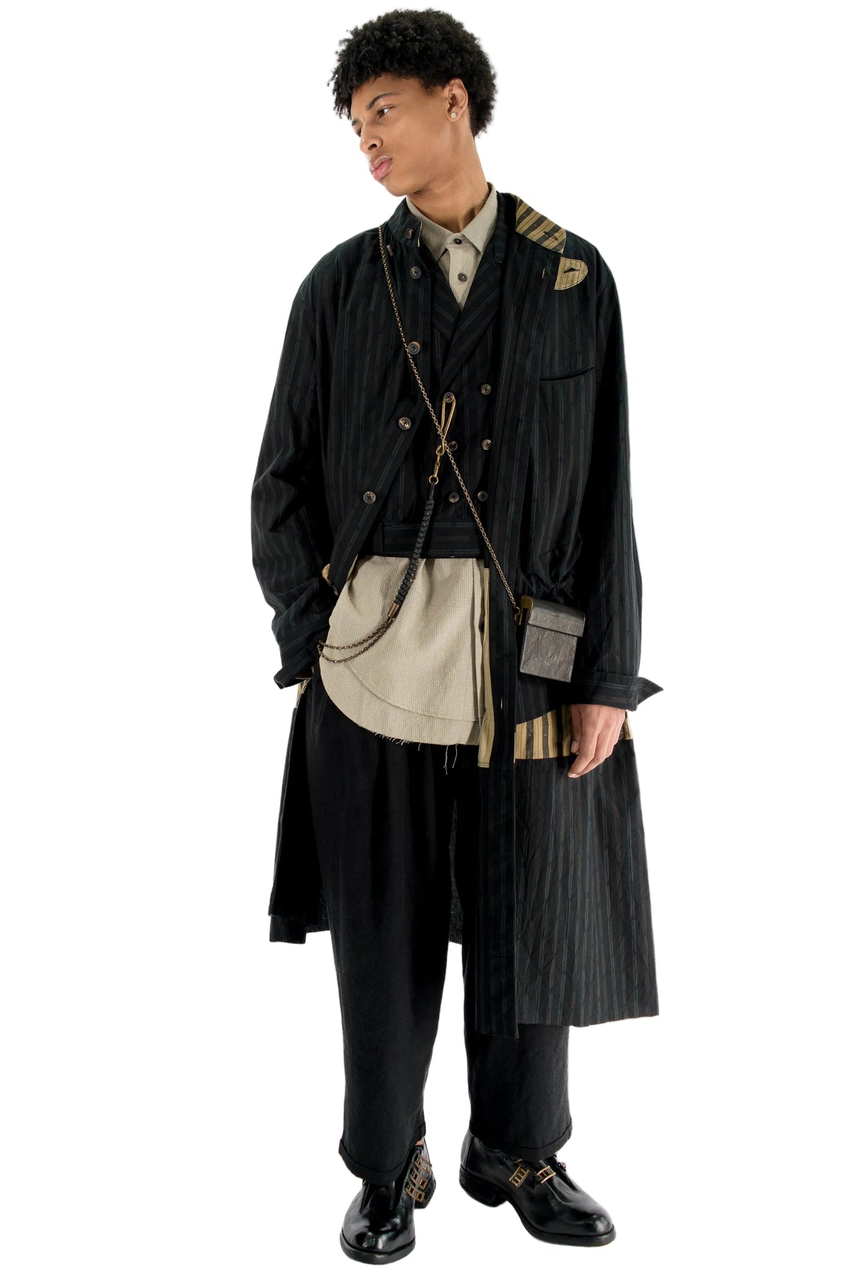 Mandarin Collar Long Shirt