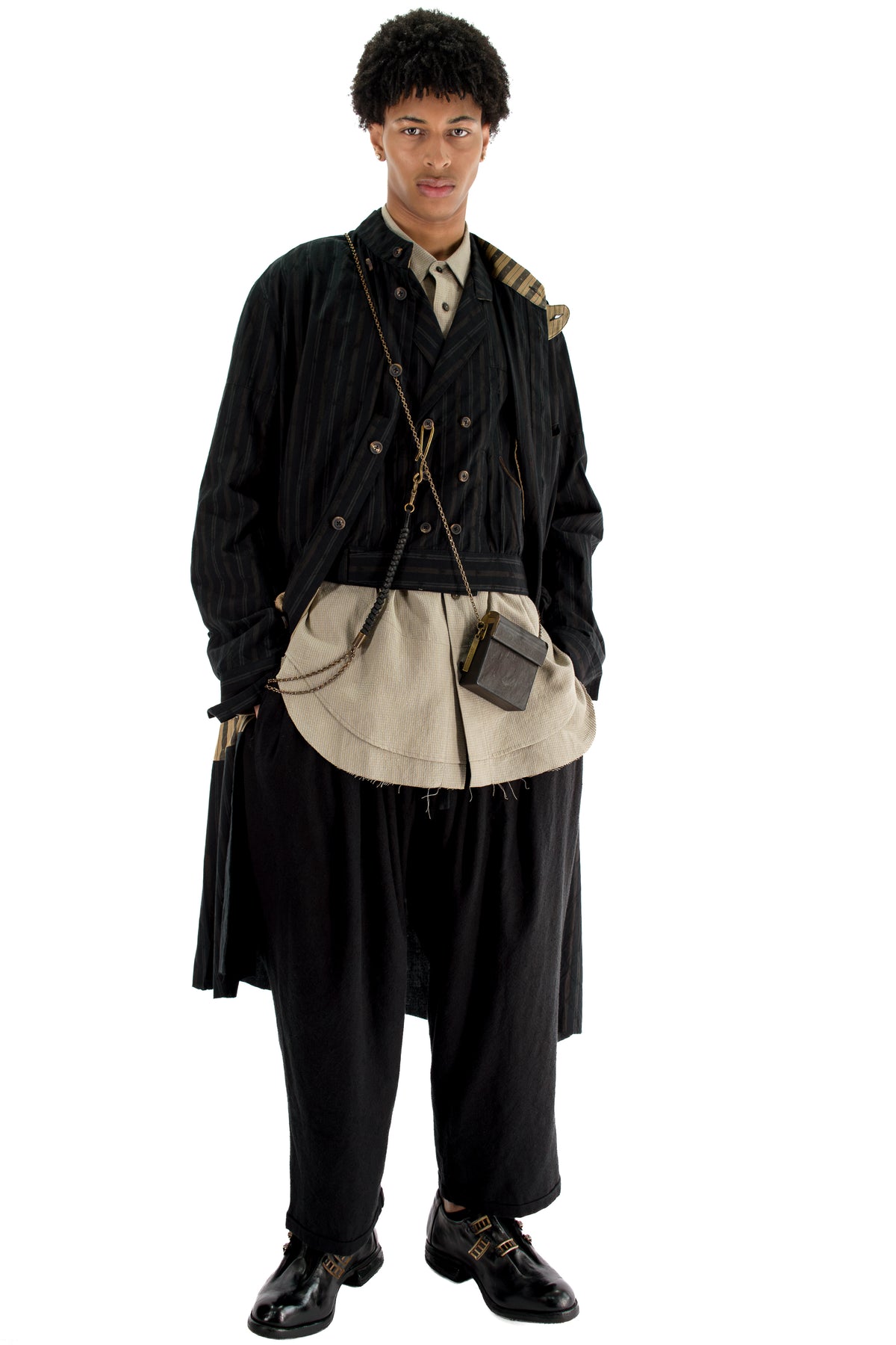 Mandarin Collar Long Shirt