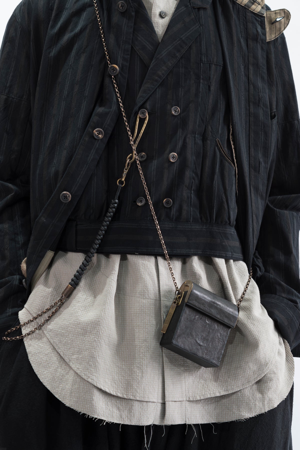 Cropped Double-Breasted Gilet