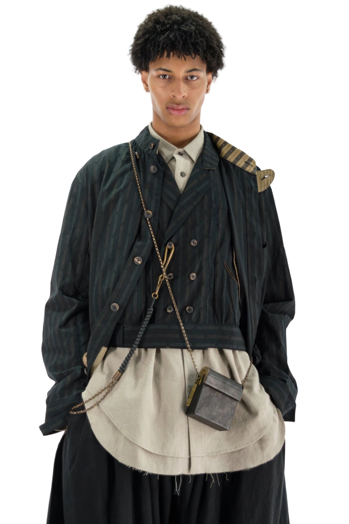 Mandarin Collar Long Shirt