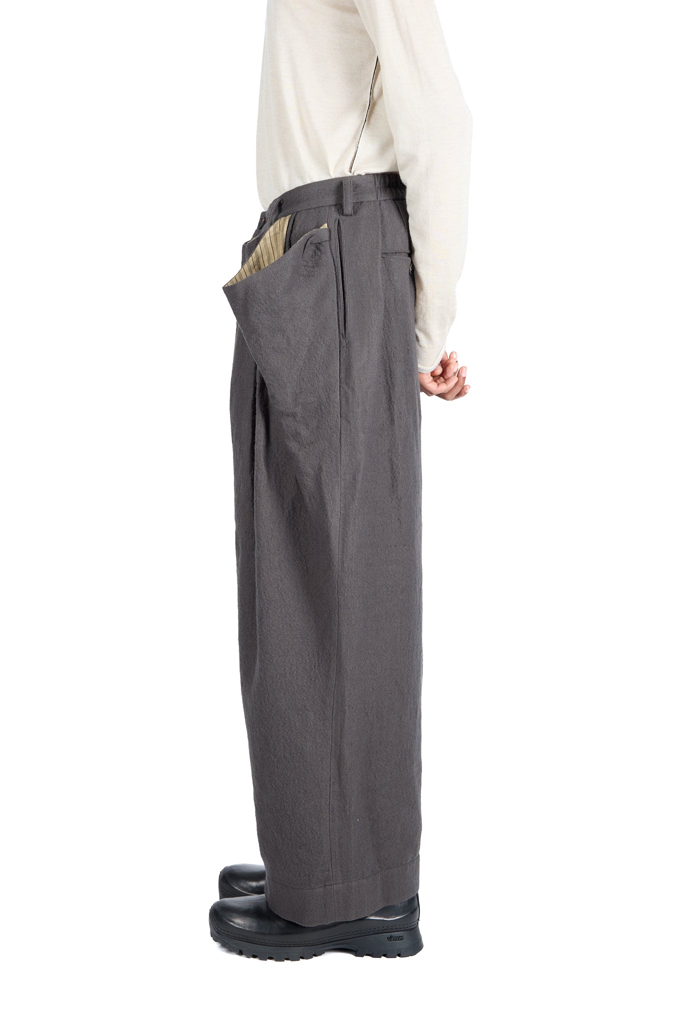 Draped Pleated Trousers