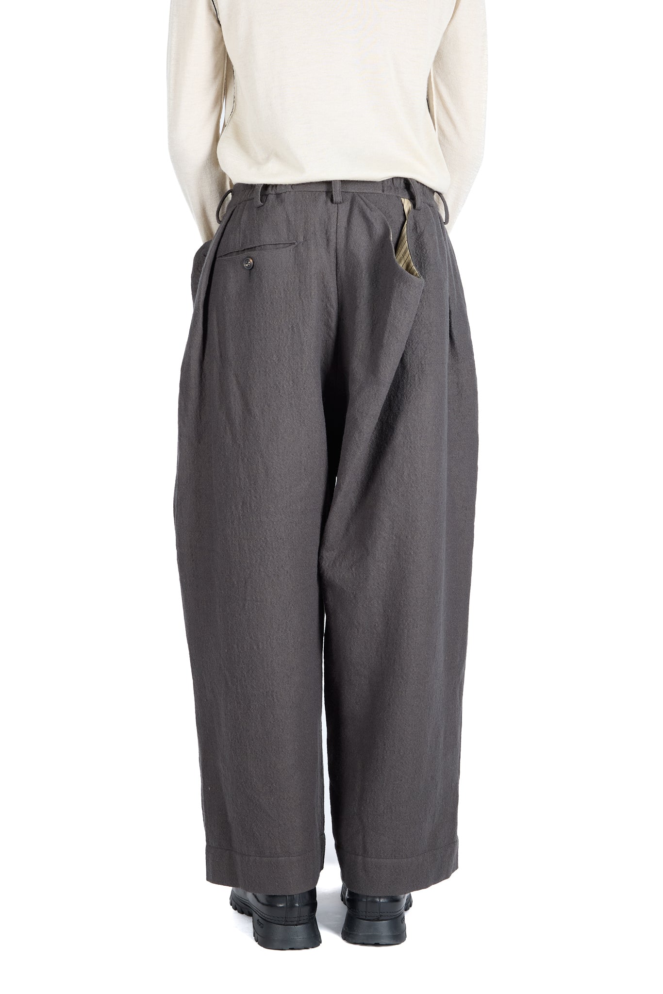 Draped Pleated Trousers