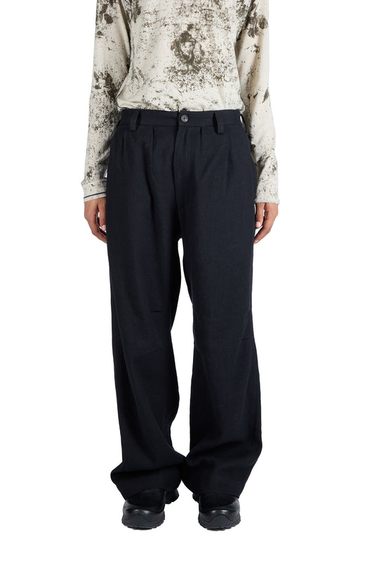 Pleated Cashmere Trousers