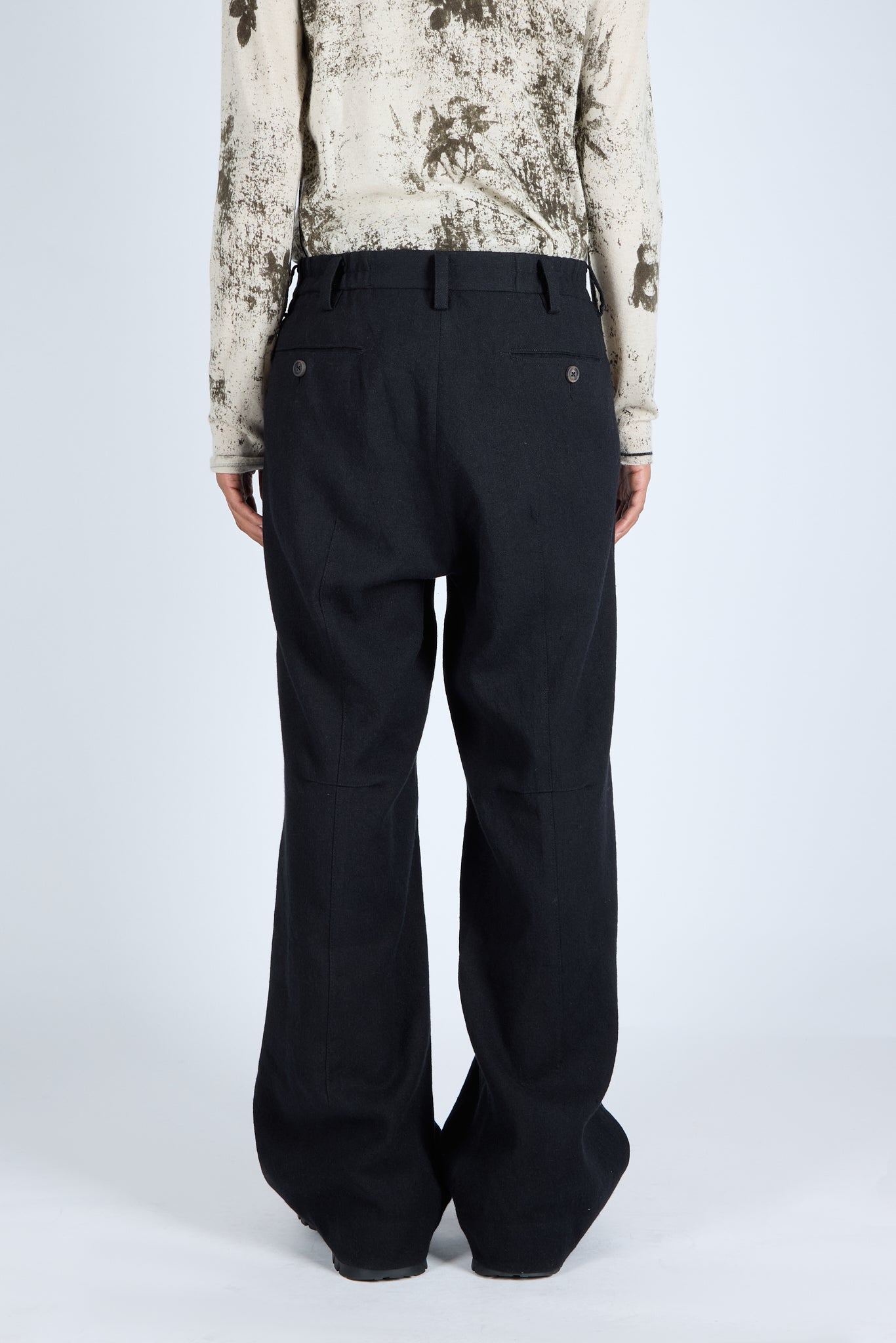 Pleated Cashmere Trousers