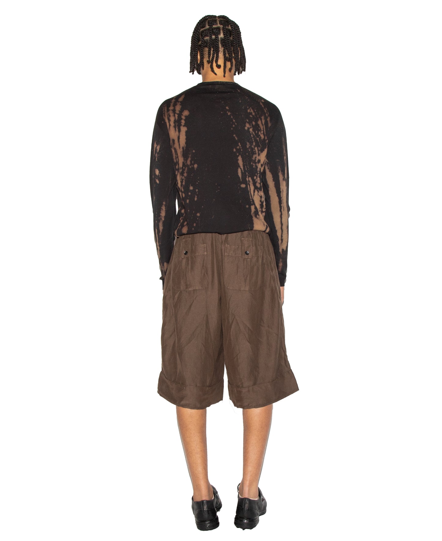 Cropped Wide Shorts