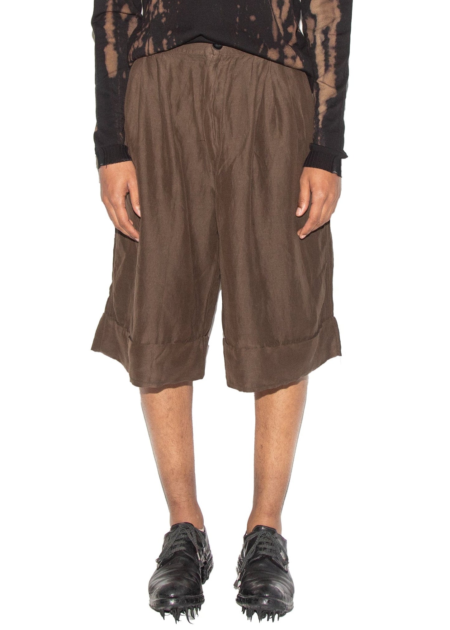 Cropped Wide Shorts