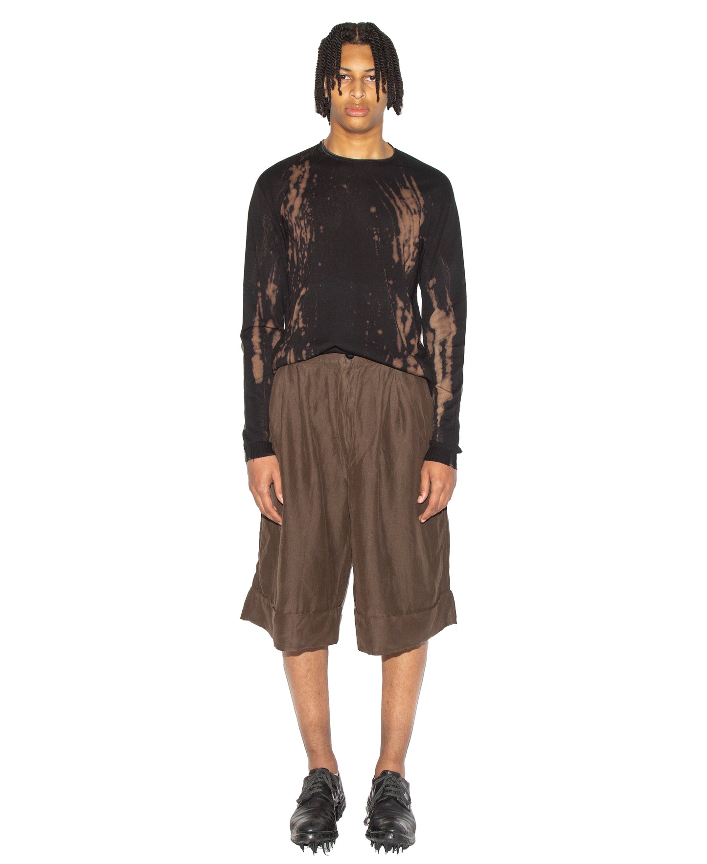 Cropped Wide Shorts