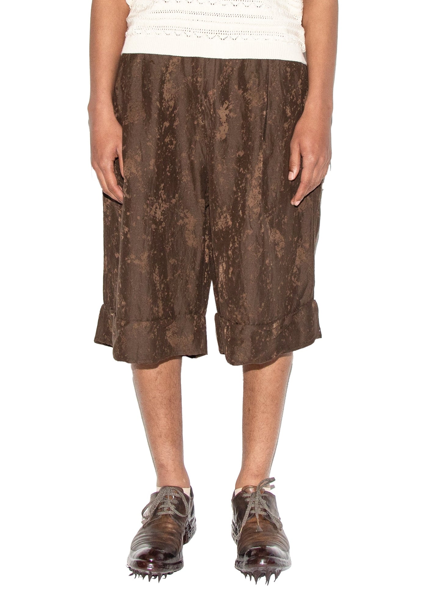 Cropped Wide Shorts