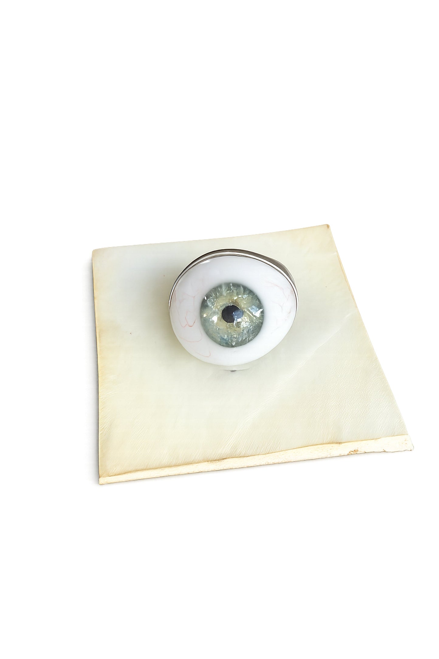 Carol Christian Poell Silver Eye Ring - image 1