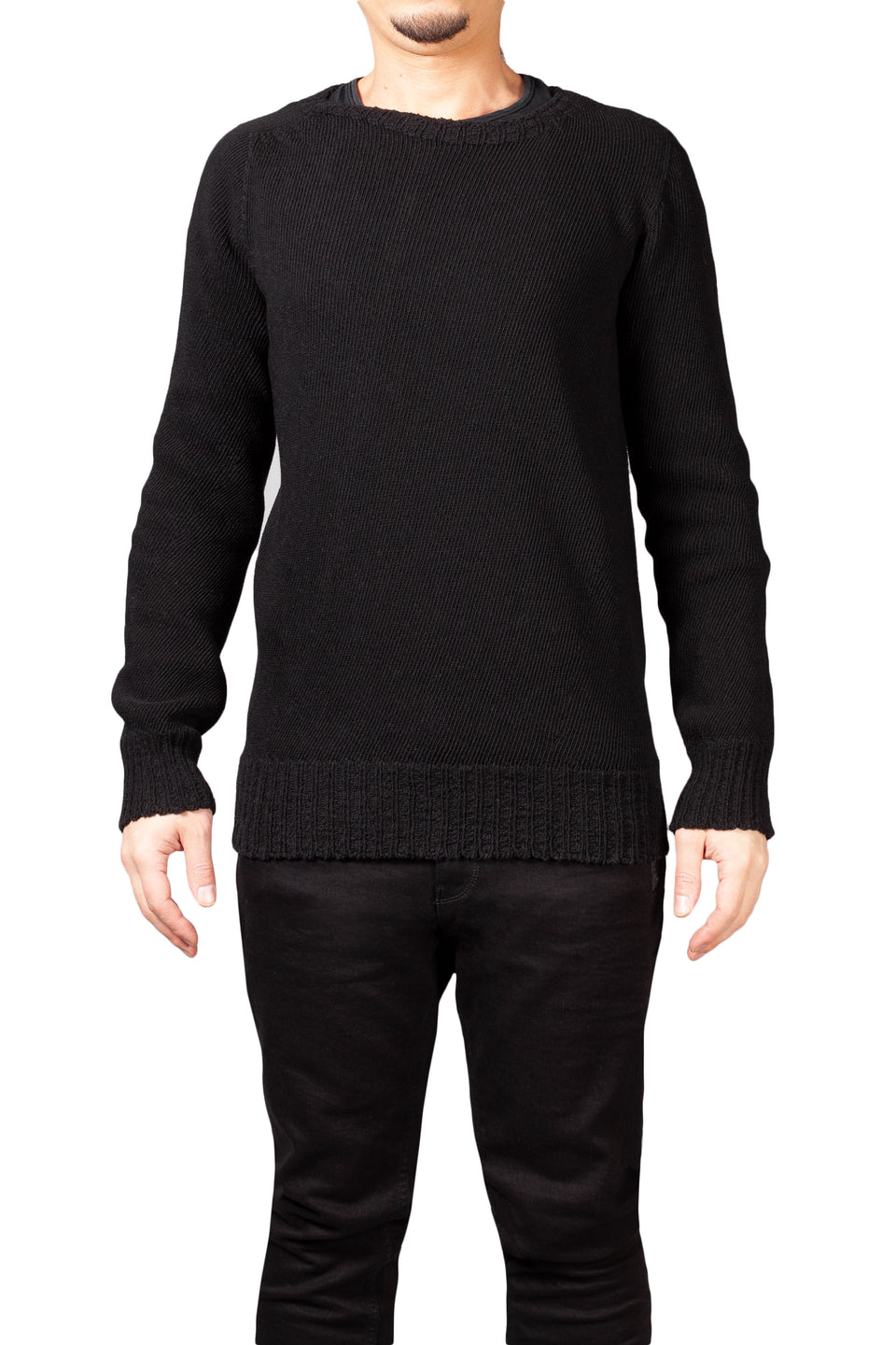 Seamless Long Sleeve Round Neck Sweater