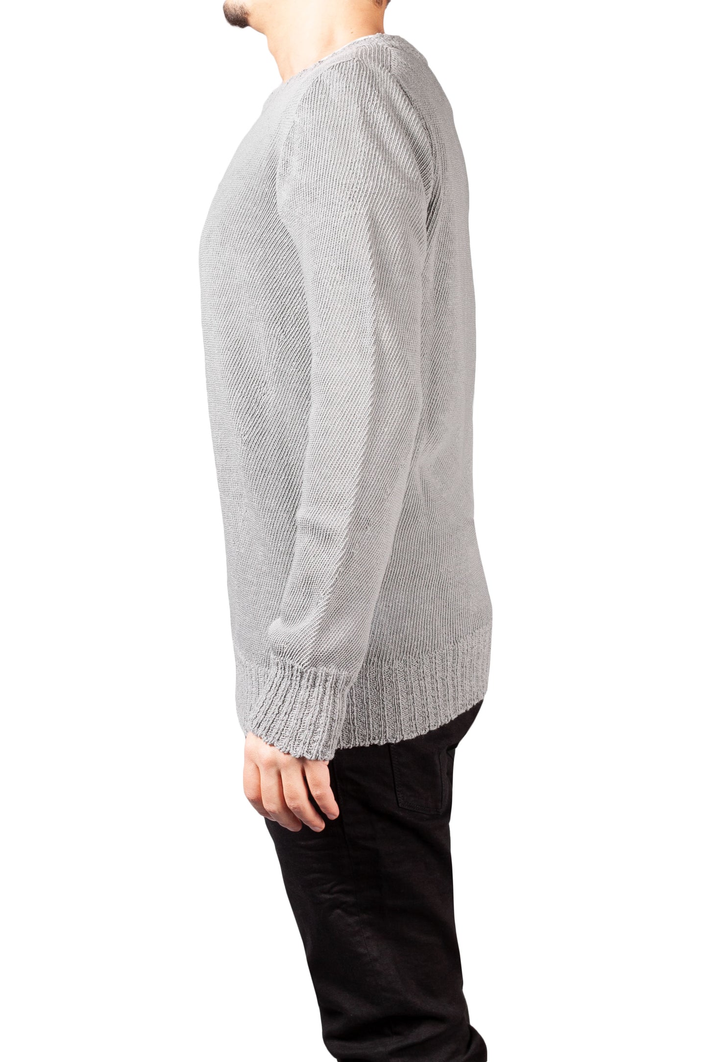Seamless Long Sleeve Round Neck Sweater