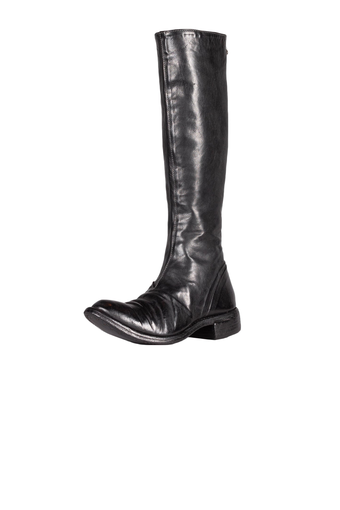 Object Dyed Lined Diagonal Zip Knee High Goodyear Boot