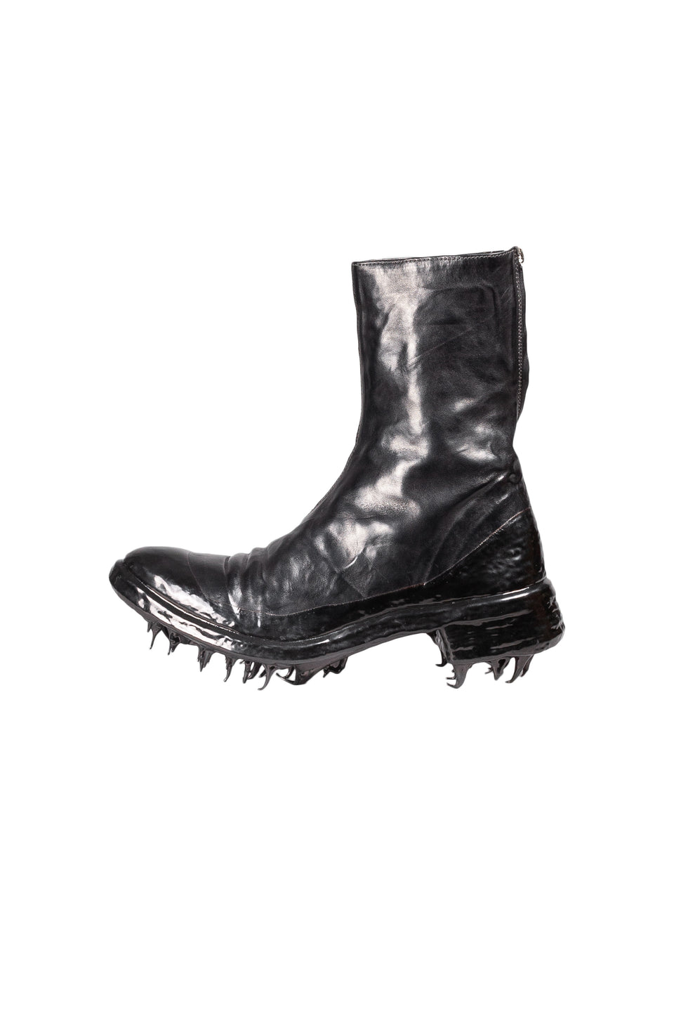 Object Dyed Lined Rubber Drip Diagonal Zip Goodyear Boot