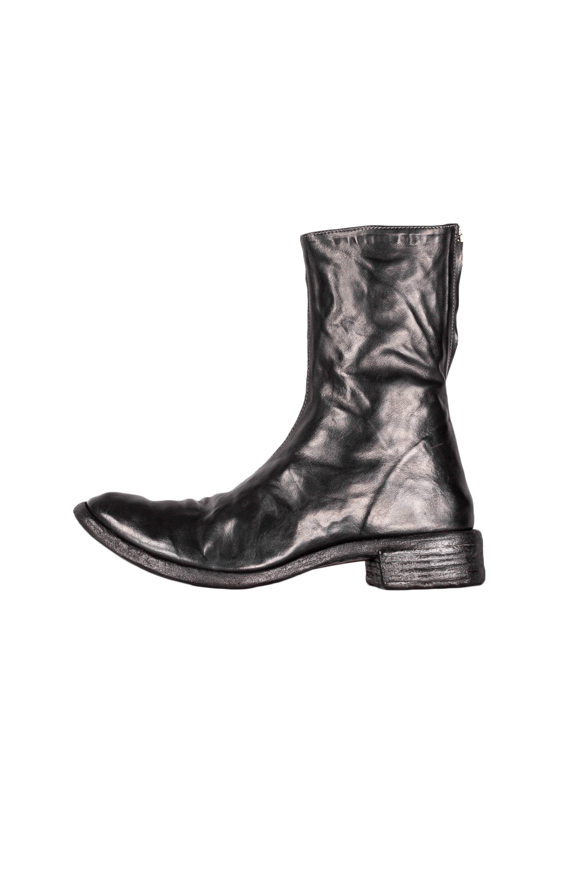 Object Dyed Lined Diagonal Zip Goodyear Boot – The Library 1994