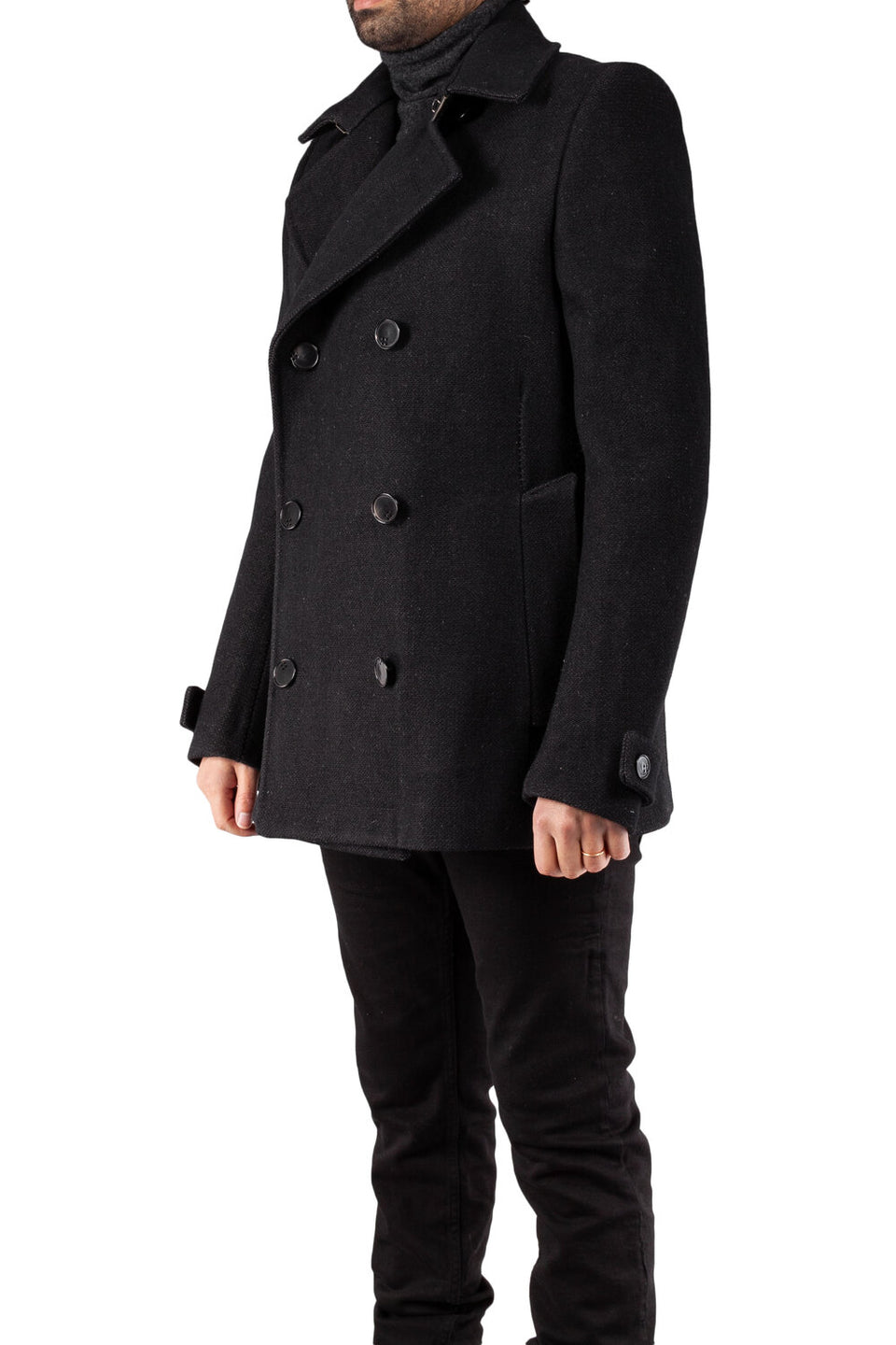 Unlined Visible Overlock One Piece Dead End Caban