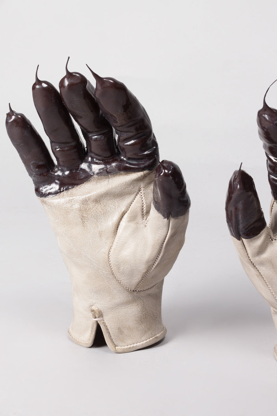Object Dyed Drip Rubbered Leather Gloves