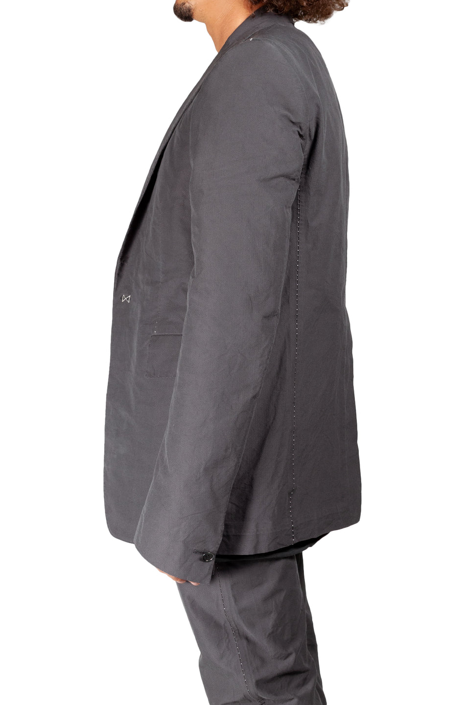 Unlined Contrast Meltchain Suit