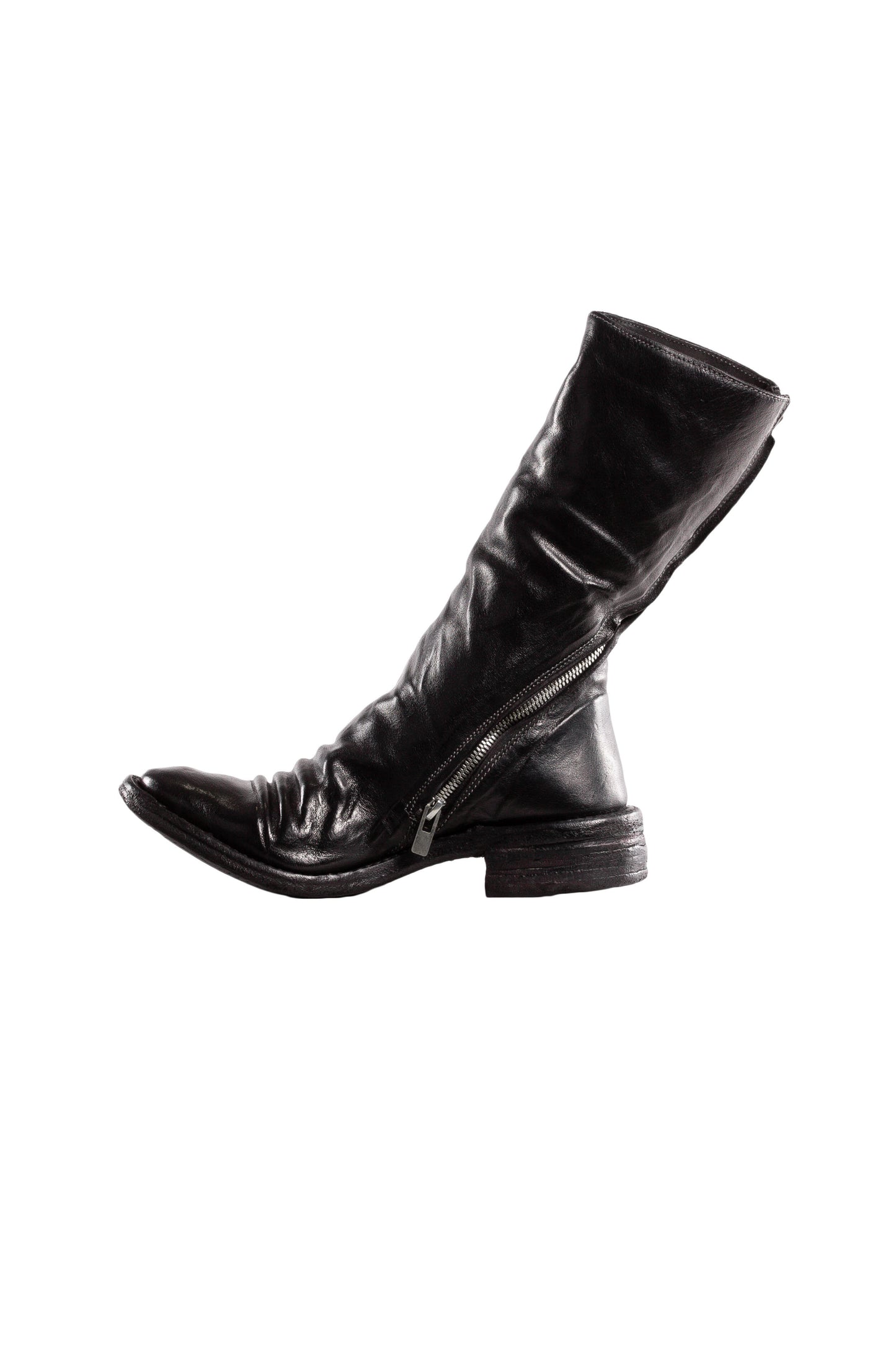 Object Dyed Lined Long Diagonal Zip Goodyear Boot
